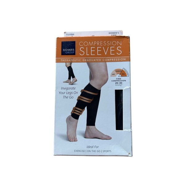 Sigvaris Firm Compression Sleeves Black Women's Size B 20-30mmHG  11770 - Picture 1 of 5